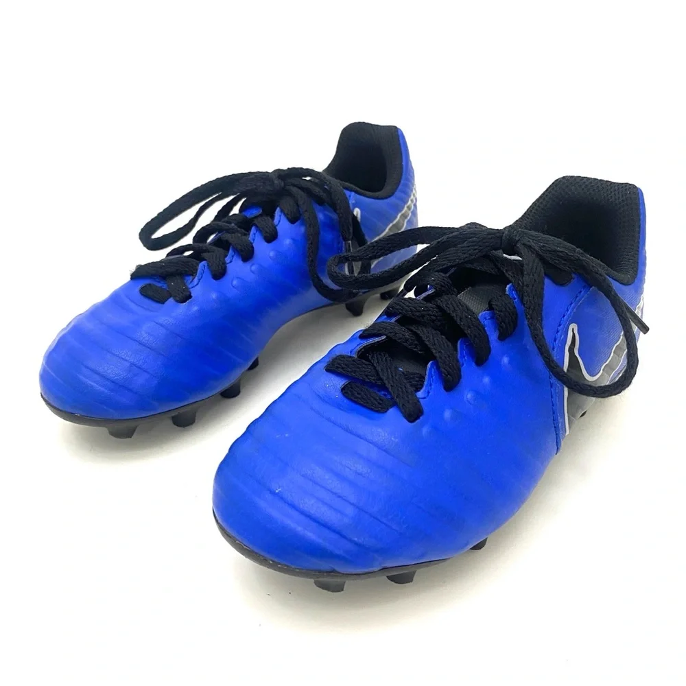 Nike Jr Youth Tiempo Legend 7 Racer Blue/Metallic Silver Soccer Cleats